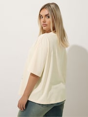 Camiseta de renda Western Acid Wash da Yours Curve - Imagem 4 de 5