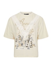 Camiseta de renda Western Acid Wash da Yours Curve - Imagem 5 de 5