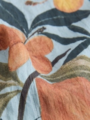 Blue Floral Short Sleeve Boxy Top - Image 7 of 7