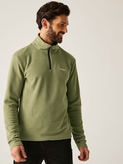 Regatta Green Mens Thompson Lightweight Half Zip Fleece - Image 1 of 7