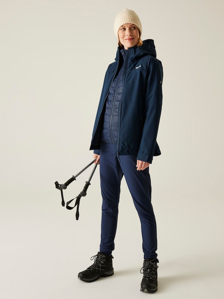 Regatta Blue Womens Wentwood 3-In-1 Jacket - Image 2 of 12 Regatta Blue Womens Wentwood 3-In-1 Jacket - Image 2 of 12