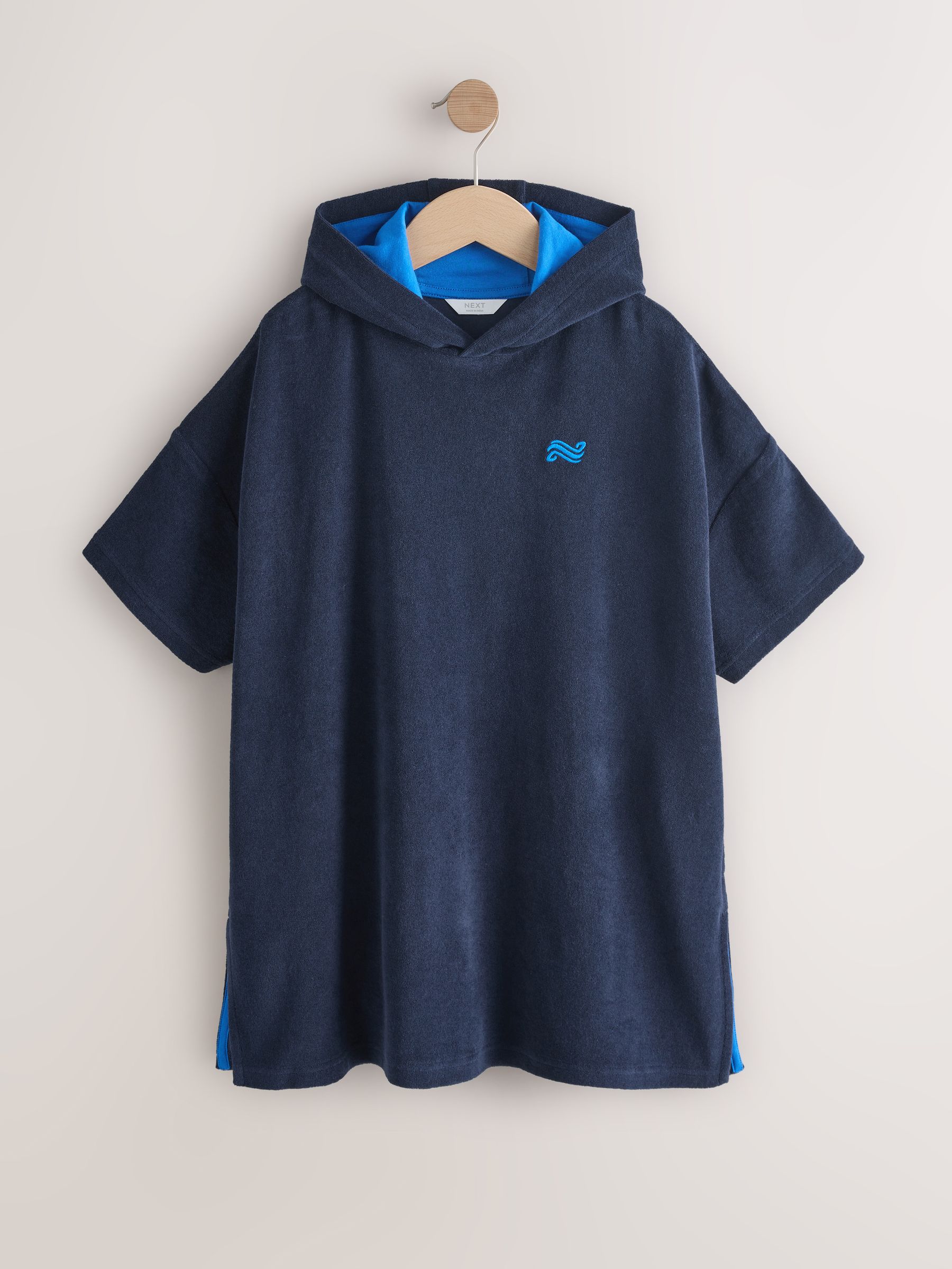 Buy Navy Towelling Poncho (3-16yrs) from Next USA