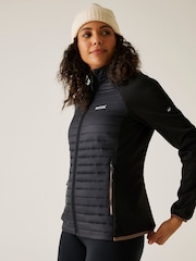 Regatta Black Womens Clumber Hybrid Coat - Image 2 of 7