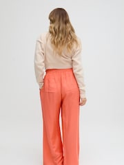 Raffya Orange Paulina Wide Leg Linen Trousers - Image 2 of 4