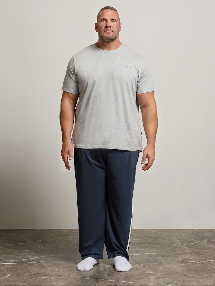 BadRhino Big & Tall Blue Jersey Lounge Joggers - Image 2 of 5