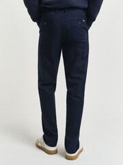 GANT Blue Regular Fit Chino Trousers - Image 2 of 6