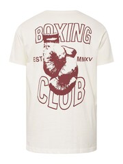BadRhino Big & Tall White Boxing Gloves Relaxed T-Shirt - Image 2 of 2