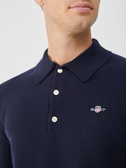 GANT Superfine Lambswool Knit Polo Shirt - Imagen 4 de 5