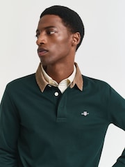 GANT Green Cord Collar Heavy Rugger Shirt - Image 4 of 4