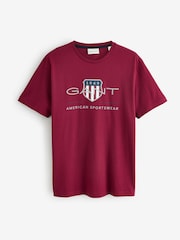 GANT Red Shield Logo Cotton T-Shirt - Image 1 of 1