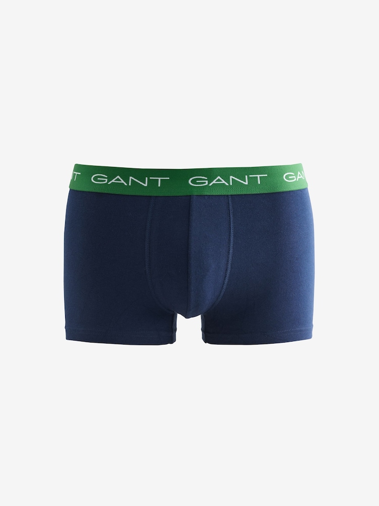 GANT Light Blue Stretch Cotton Boxers 5 Pack - Image 6 of 6