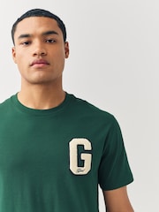 GANT Green Preppy G Logo Cotton T-Shirt - Image 3 of 5