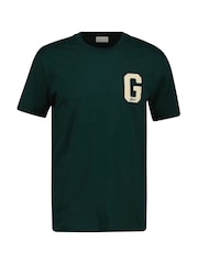 GANT Green Preppy G Logo Cotton T-Shirt - Image 4 of 5