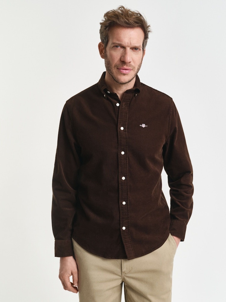 GANT Brown Corduroy Shirt - Image 1 of 6