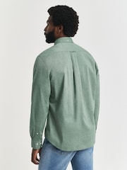 GANT Light Green Regular Fit Poplin Shirt - Image 2 of 6
