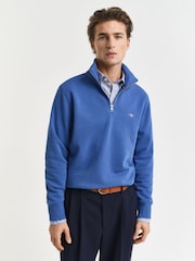 GANT Shield Logo Half Zip Sweatshirt - Imagen 1 de 4