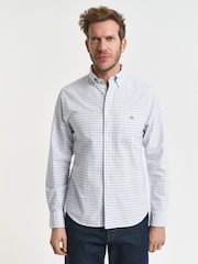 GANT Blue Classic Check Oxford Shirt - Image 1 of 6