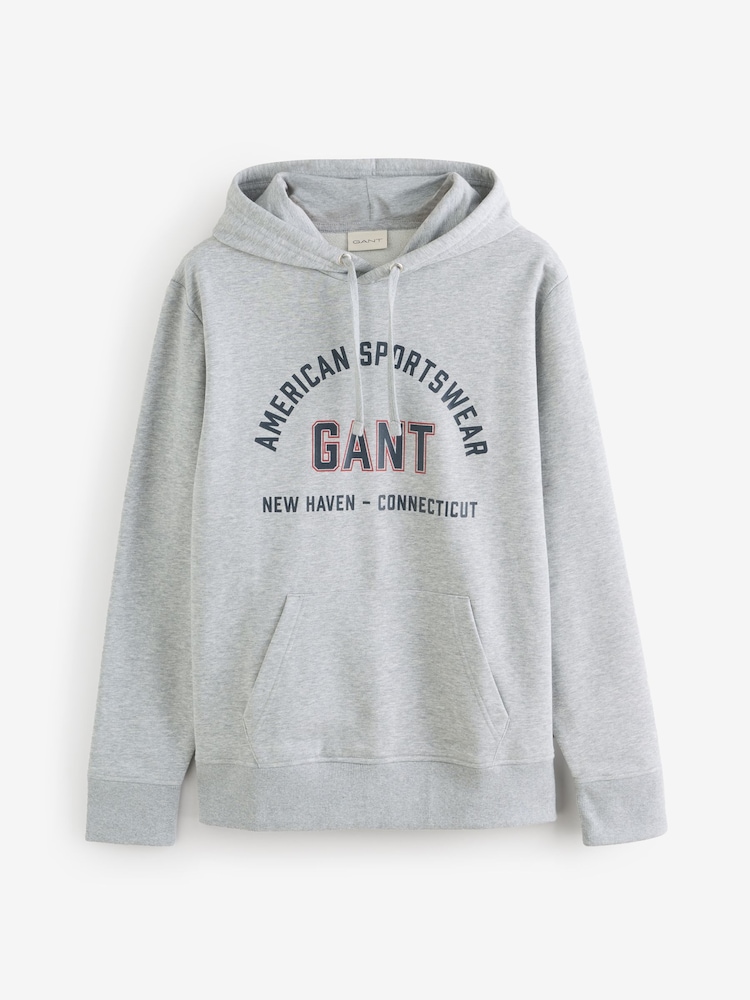 Cinza - GANT Graphic Logo Hoodie - Imagem 1 de 1