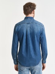 GANT Light Blue Denim Shirt - Image 2 of 5