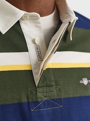 GANT Green Striped Heavy Rugger Rugby Shirt - Image 5 of 5