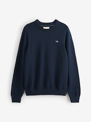 GANT Blue Casual Cotton Crew Neck Jumper - Image 1 of 1