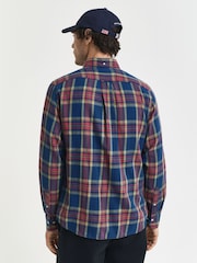 GANT Blue Twill Check Shirt - Image 2 of 5