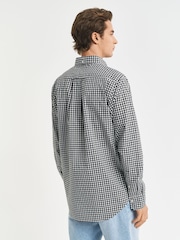 GANT Black Gingham Print Classic Poplin Shirt - Image 3 of 6