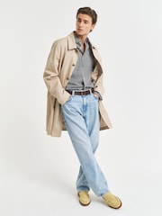 GANT Black Gingham Print Classic Poplin Shirt - Image 4 of 6