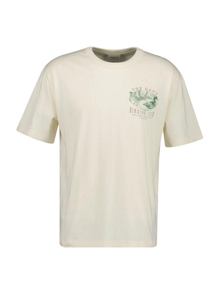 GANT White Graphic T-Shirt - Image 1 of 2