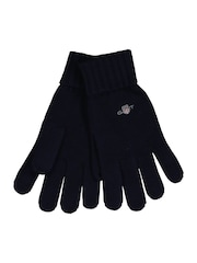 Azul - GANT Cotton Blend Logo Wool Gloves - Imagen 1 de 1