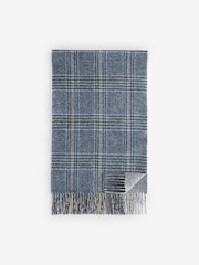 GANT Grey Double Faced Wool Check Scarf - Image 1 of 1