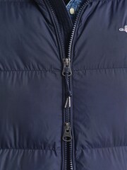 GANT Blue Active Cloud Mid Length Puffer Jacket - Image 7 of 9