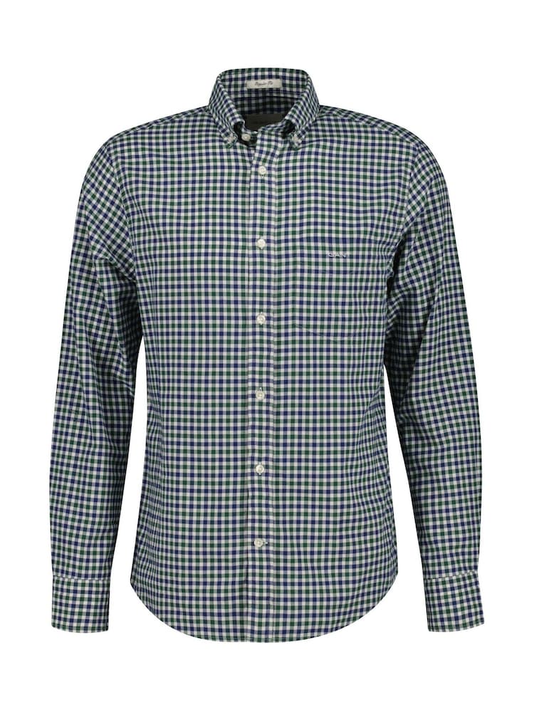 GANT Green Twill Gingham Pattern Shirt - Image 1 of 1