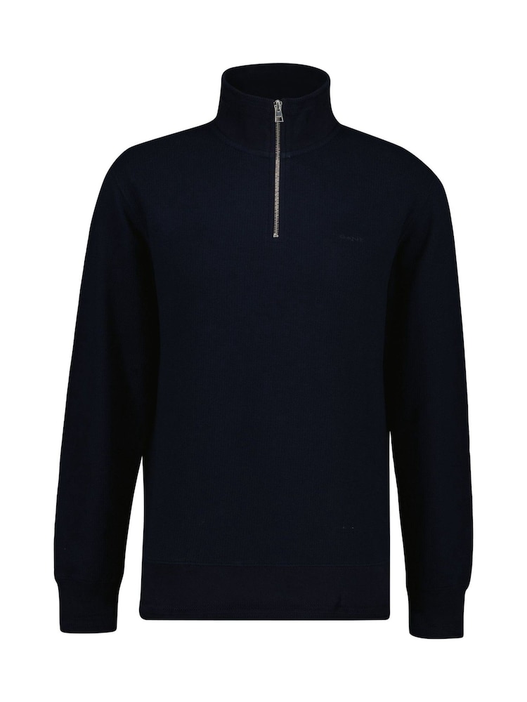 GANT Texture Herringbone Half Zip Sweatshirt - Slika 1 iz 1