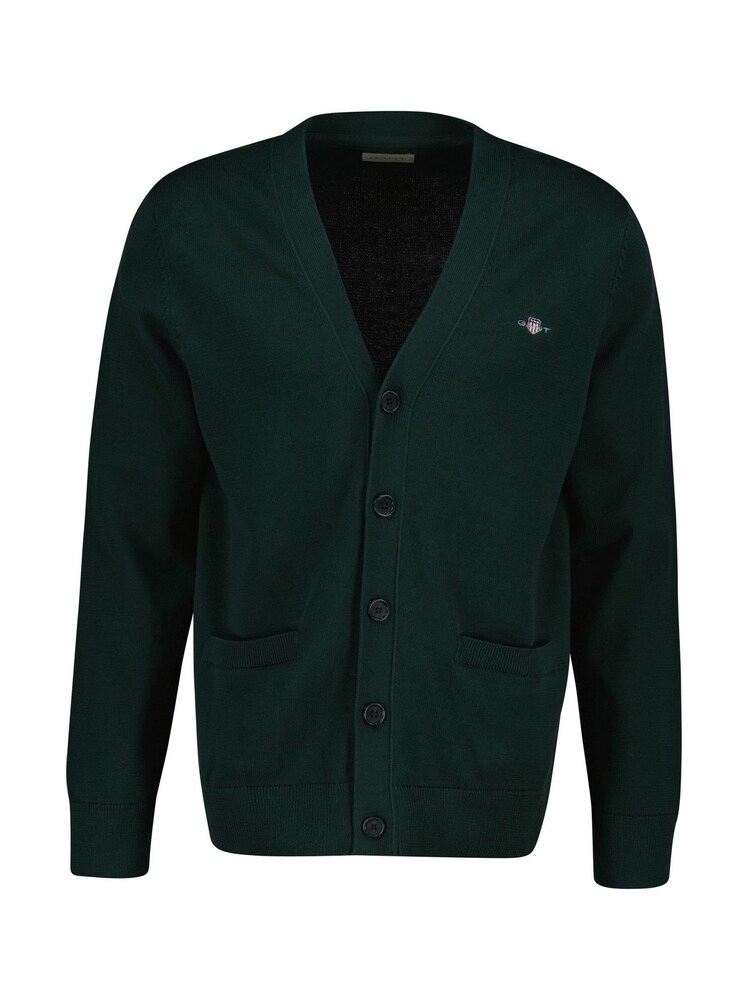 GANT Green Casual Cotton Knit Cardigan - Image 1 of 2