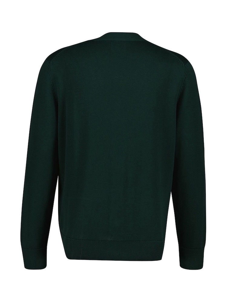 GANT Green Casual Cotton Knit Cardigan - Image 5 of 5 GANT Green Casual Cotton Knit Cardigan - Image 5 of 5