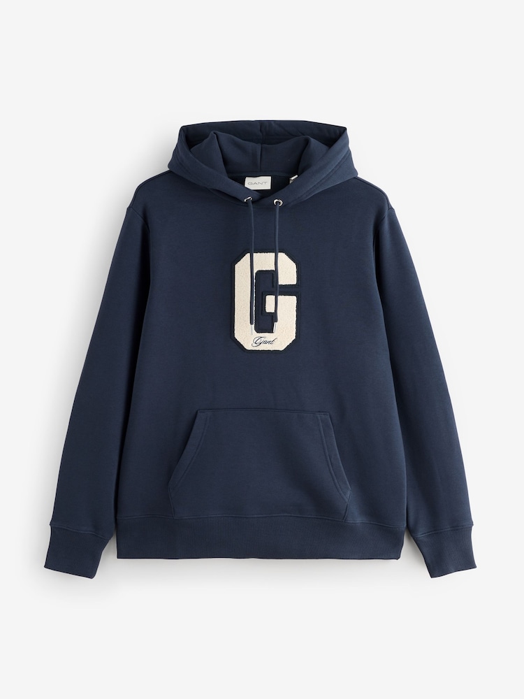 GANT Blue Preppy G Logo Hoodie - Image 1 of 1