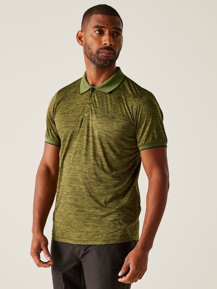 Regatta Olive Green Mens Remex II Jersey Polo Shirt - Image 1 of 7