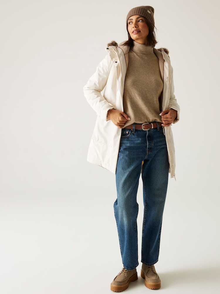 Regatta Cream Sabinka Waterproof Jacket - Image 1 of 9