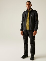 Regatta Black Mens Newhill Full Zip Fleece - Image 3 of 7