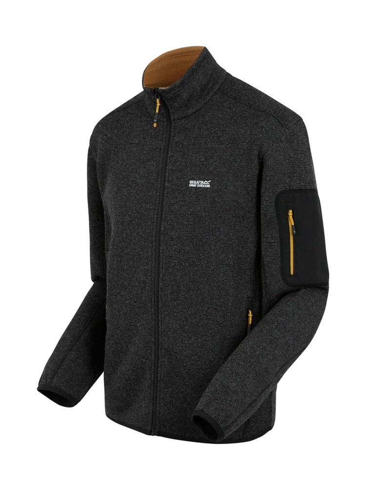 Regatta Black Mens Newhill Full Zip Fleece - Image 7 of 7