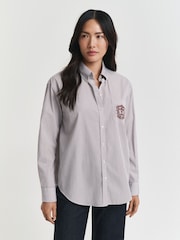 GANT Red Graphic Logo Poplin Shirt - Image 1 of 5