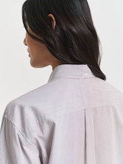 GANT Red Graphic Logo Poplin Shirt - Image 4 of 5
