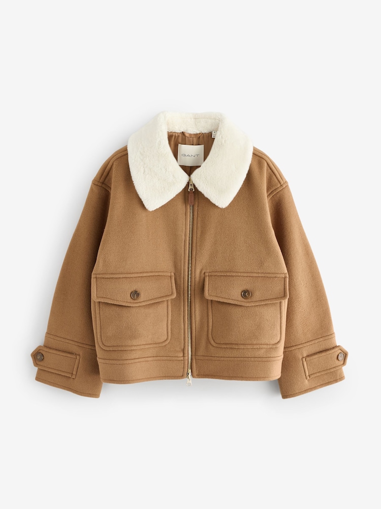 GANT Brown Wool Blend Jacket - Image 1 of 1