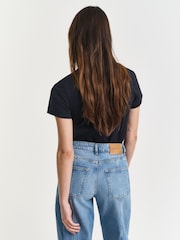 GANT Black Shield Logo T-Shirt - Image 2 of 5