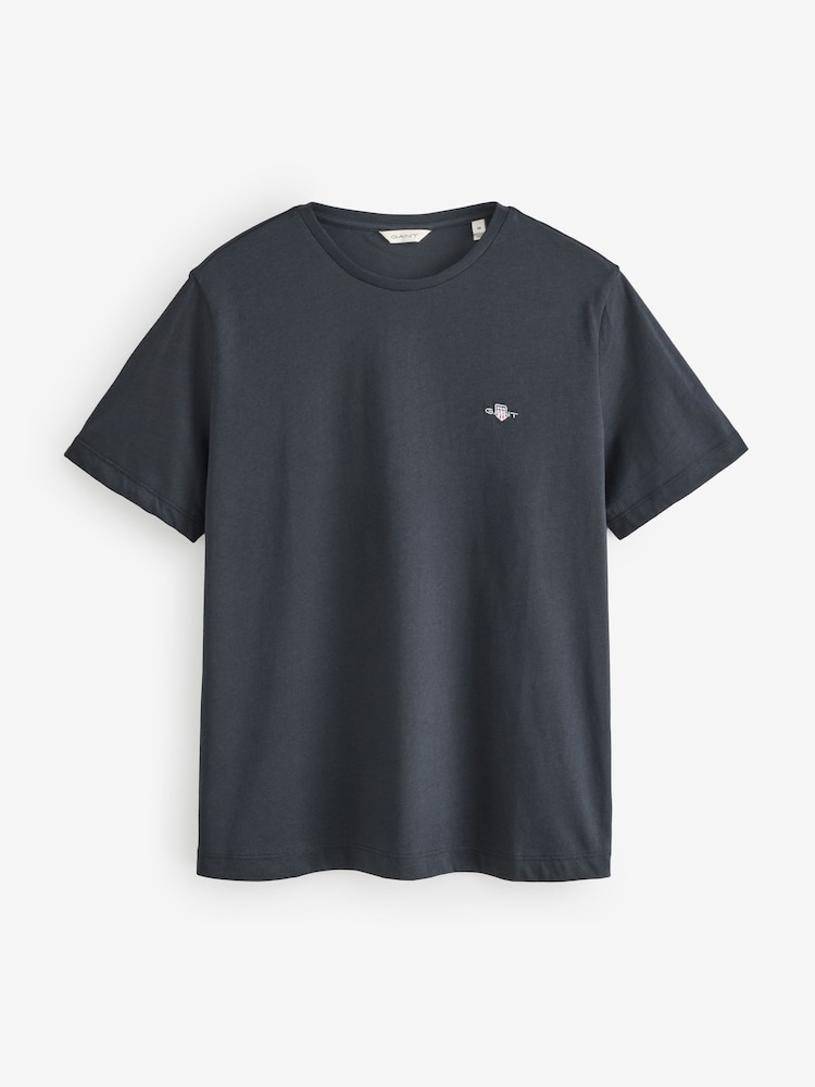 GANT Black Shield Logo T-Shirt - Image 5 of 5