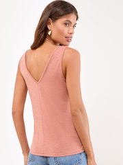 Lipsy Pink Crochet Detail Vest - Image 4 of 4