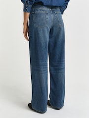 GANT Blue Relaxed Fit Denim Jeans - Image 2 of 5