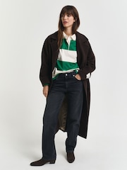 GANT Green Striped Cotton Heavy Rugger Shirt - Image 3 of 6