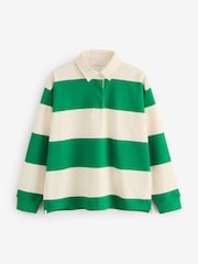 GANT Green Striped Cotton Heavy Rugger Shirt - Image 6 of 6
